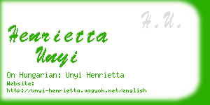 henrietta unyi business card